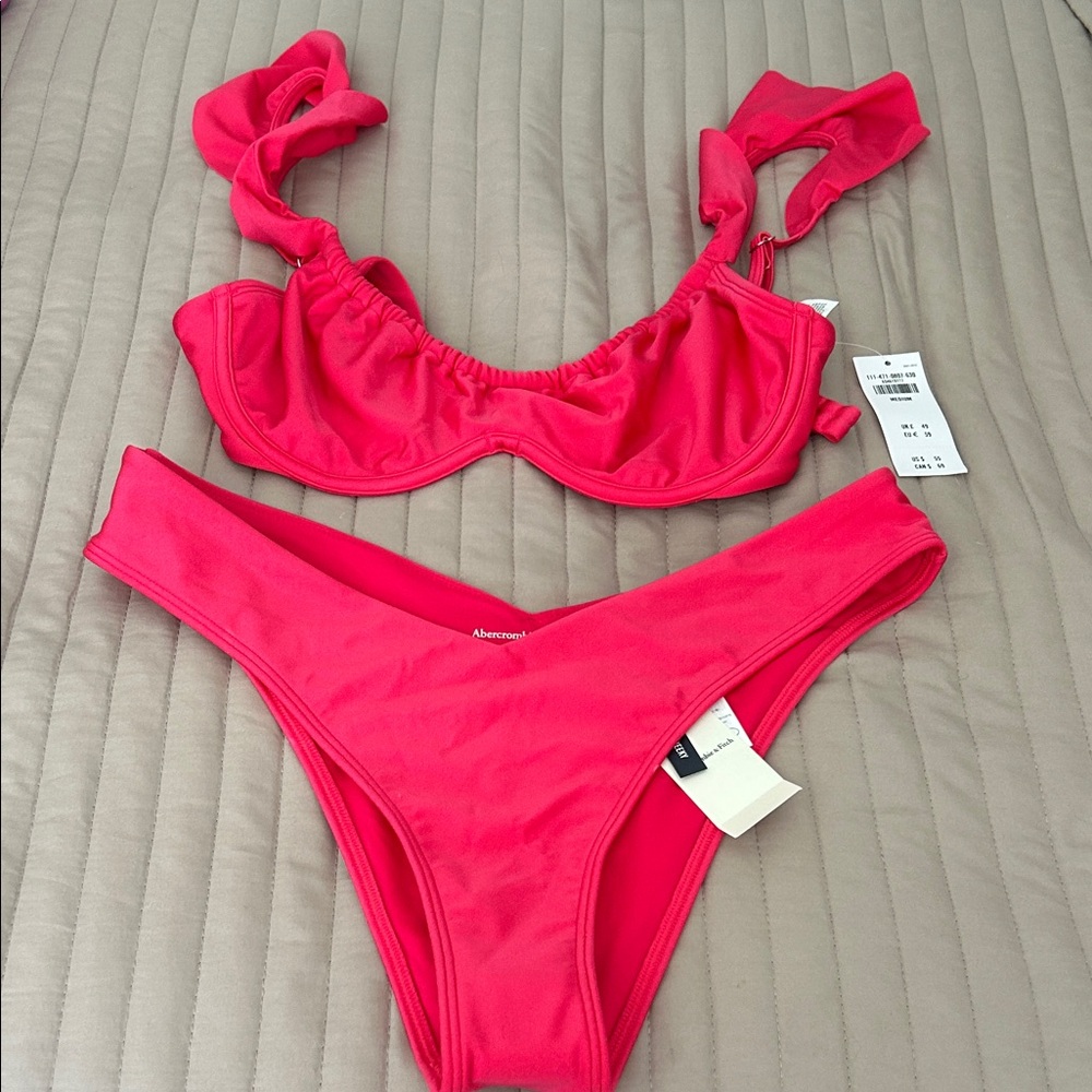 Abercrombie and Fitch Pink Bikini Set